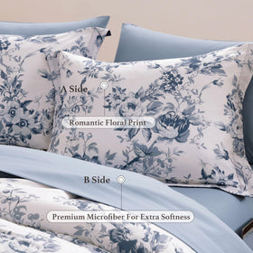 BLOOMHAVEN queen bed setup with sheets and two pillowcases.