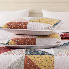 BLOOMHAVEN queen 3-piece set includes quilt and two matching shams for coordinated look.