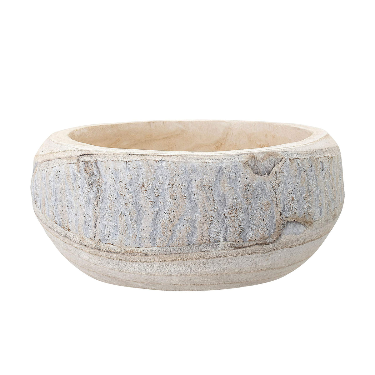 Bloomingville bowl on a coffee table, perfect for textured decor.