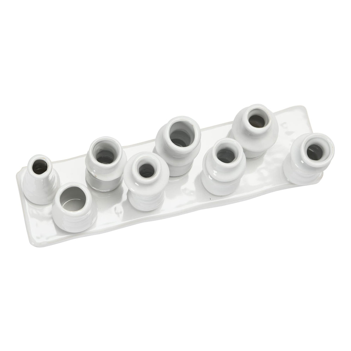 Bloomingville floral arrangement in white stoneware for living spaces