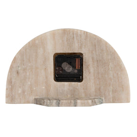 Bloomingville marble base provides sturdy support for a stylish mantel display.