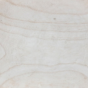 Bloomingville oval whitewashed bowl used as a decorative display.