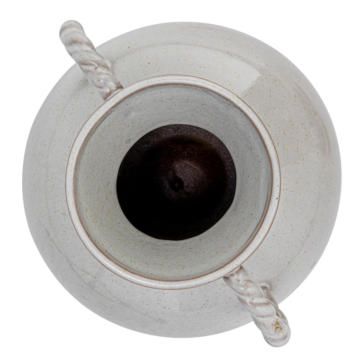 Bloomingville stoneware vase on console table adds timeless elegance to rooms.