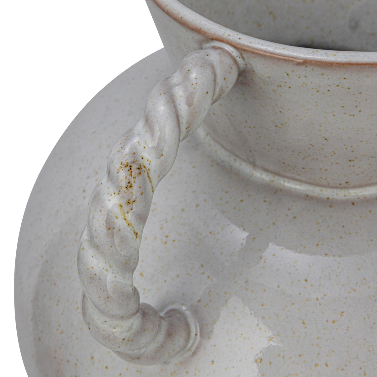 Bloomingville vase side profile highlights sculptural form and versatile placement in living spaces.
