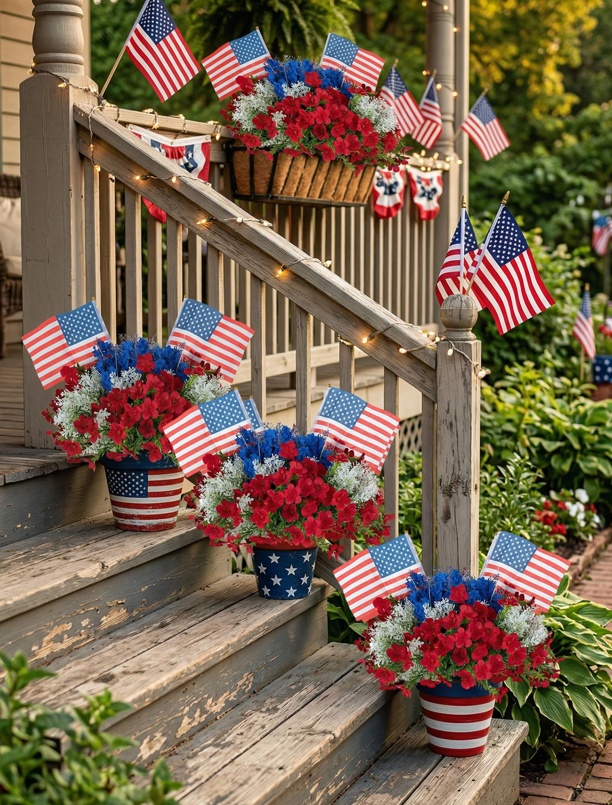 BLOSMON blue hyacinths close-up showcases bold accents for porch display.
