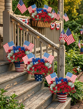 BLOSMON blue hyacinths close-up showcases bold accents for porch display.