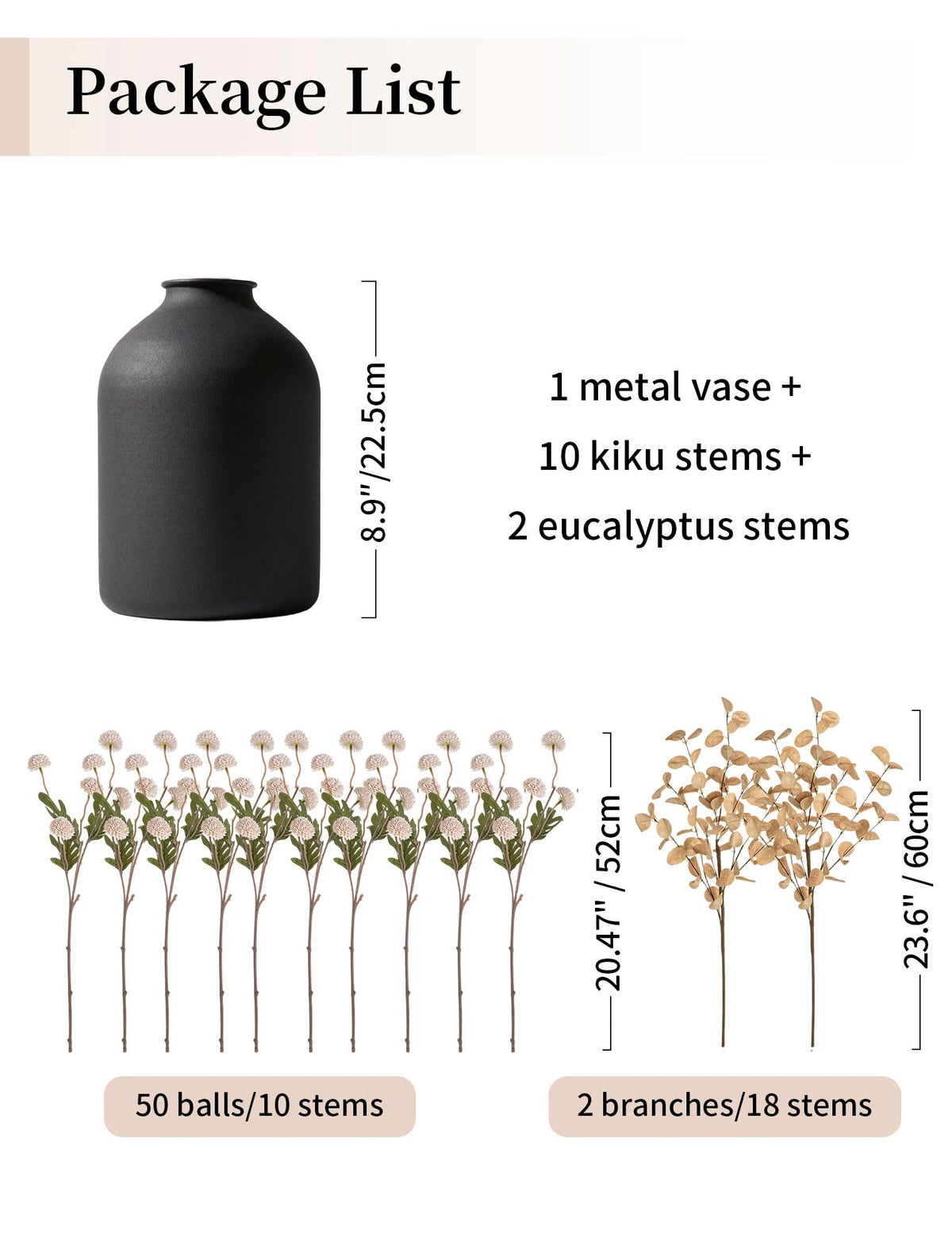 BLOSMON Kiku faux flower stems add lifelike detail to arrangements