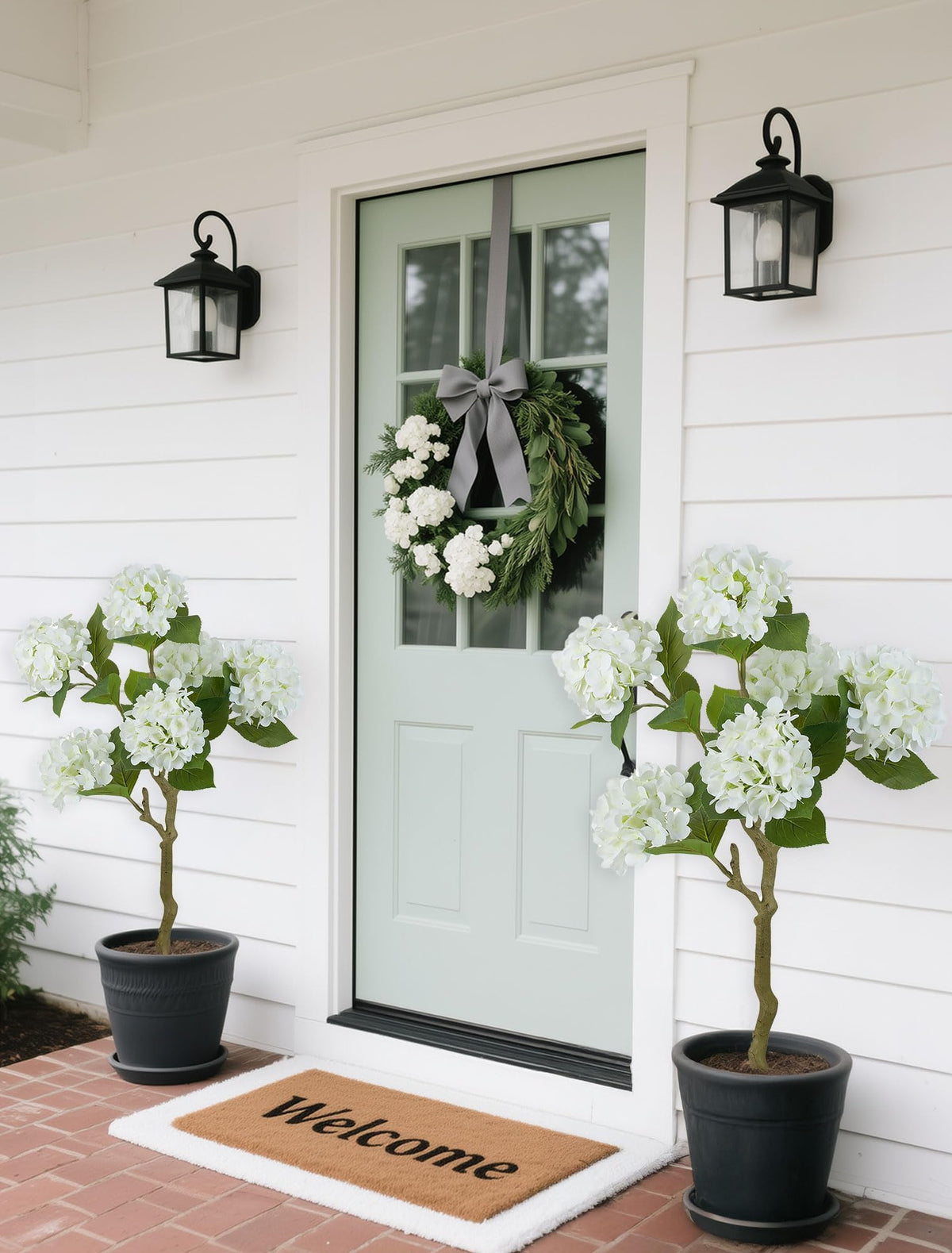 Realistic look enhances front doors, living rooms, and patios.