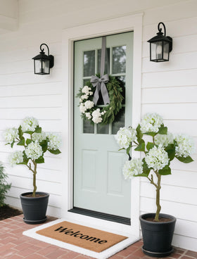 Realistic look enhances front doors, living rooms, and patios.