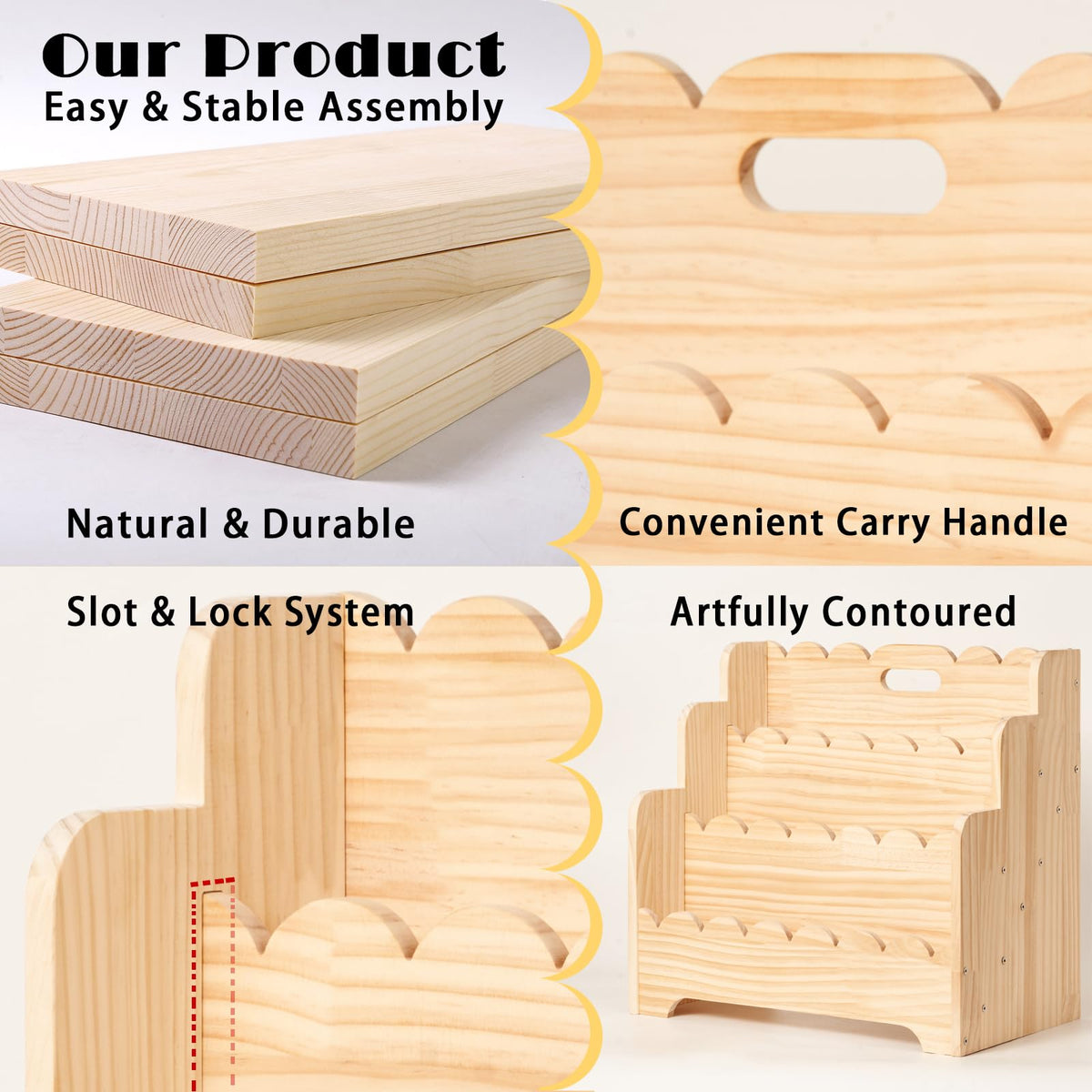 Blossome easy-assembly sturdy base ensures durable use