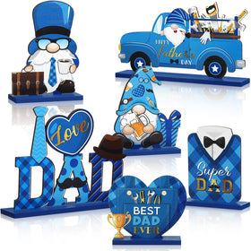 Blosssound Best Dad Ever sign blue adds a bright focal point to Father's Day tables.