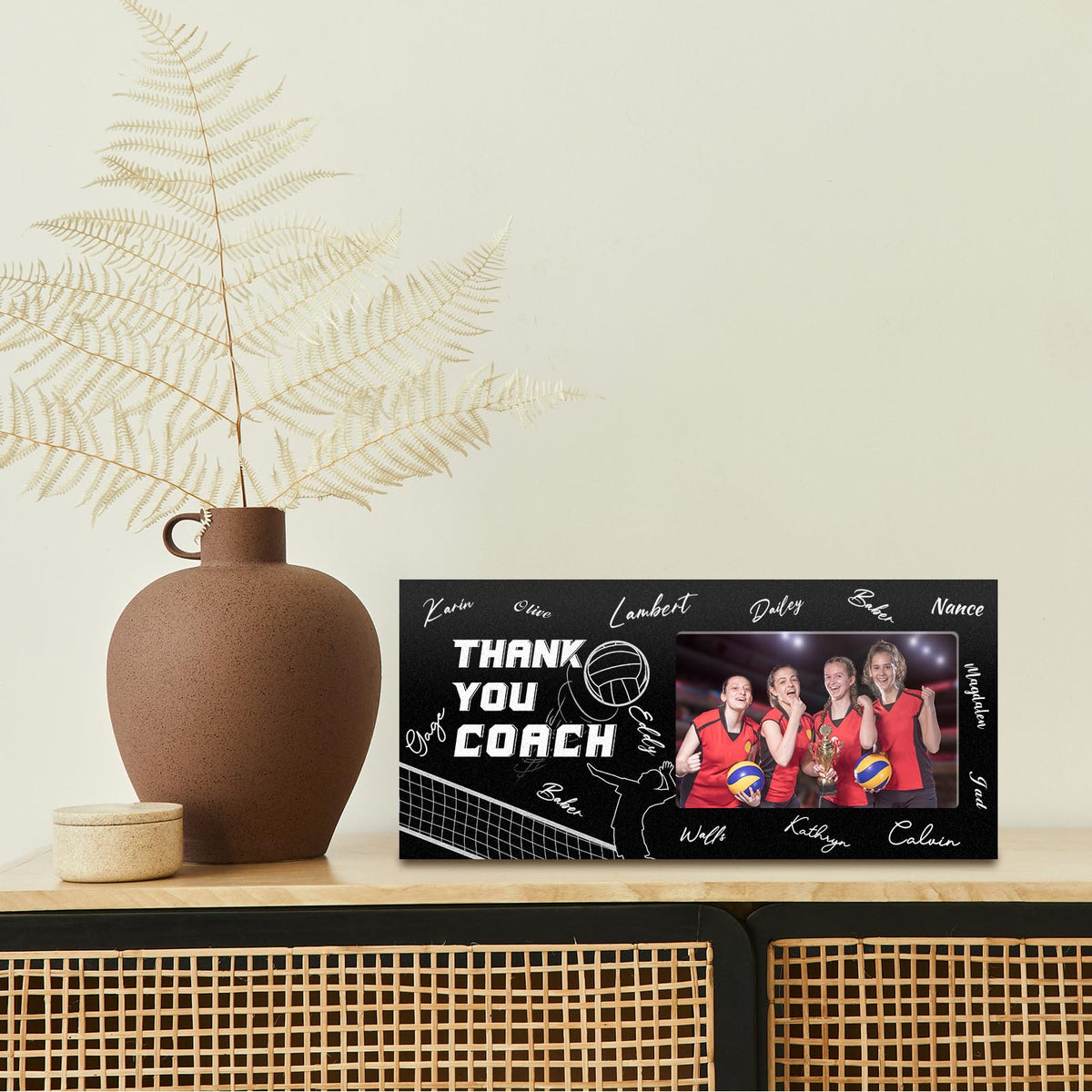 Blosssound coach frame package includes pen for signing