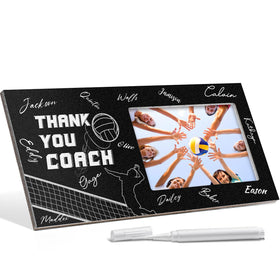 Blosssound volleyball thanks coach frame front view ideal for preserving team memories