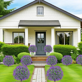 Bloyapix outdoor lavender topiary with UV protection for sun durability