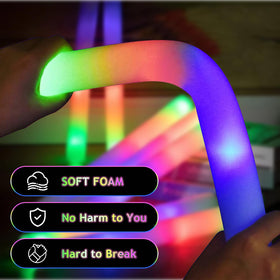 Close-up of three-mode control button on Blu7ive foam glow stick