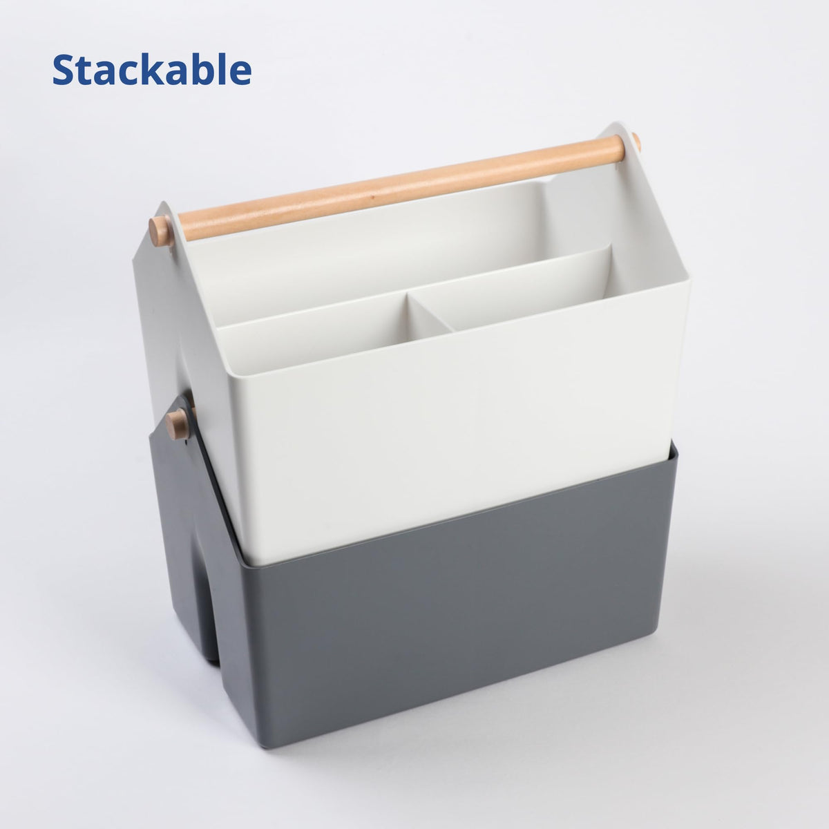 Blue Ginkgo white storage basket with Korean-inspired design for versatile styling.