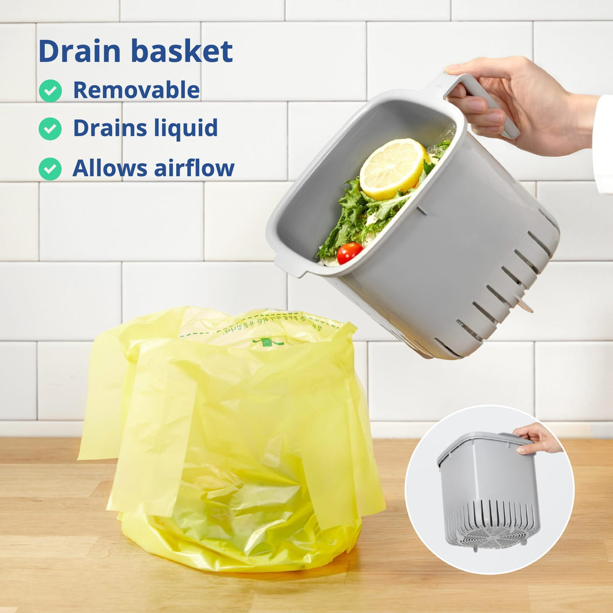 Dishwasher-safe plastic for quick, hygienic cleaning.
