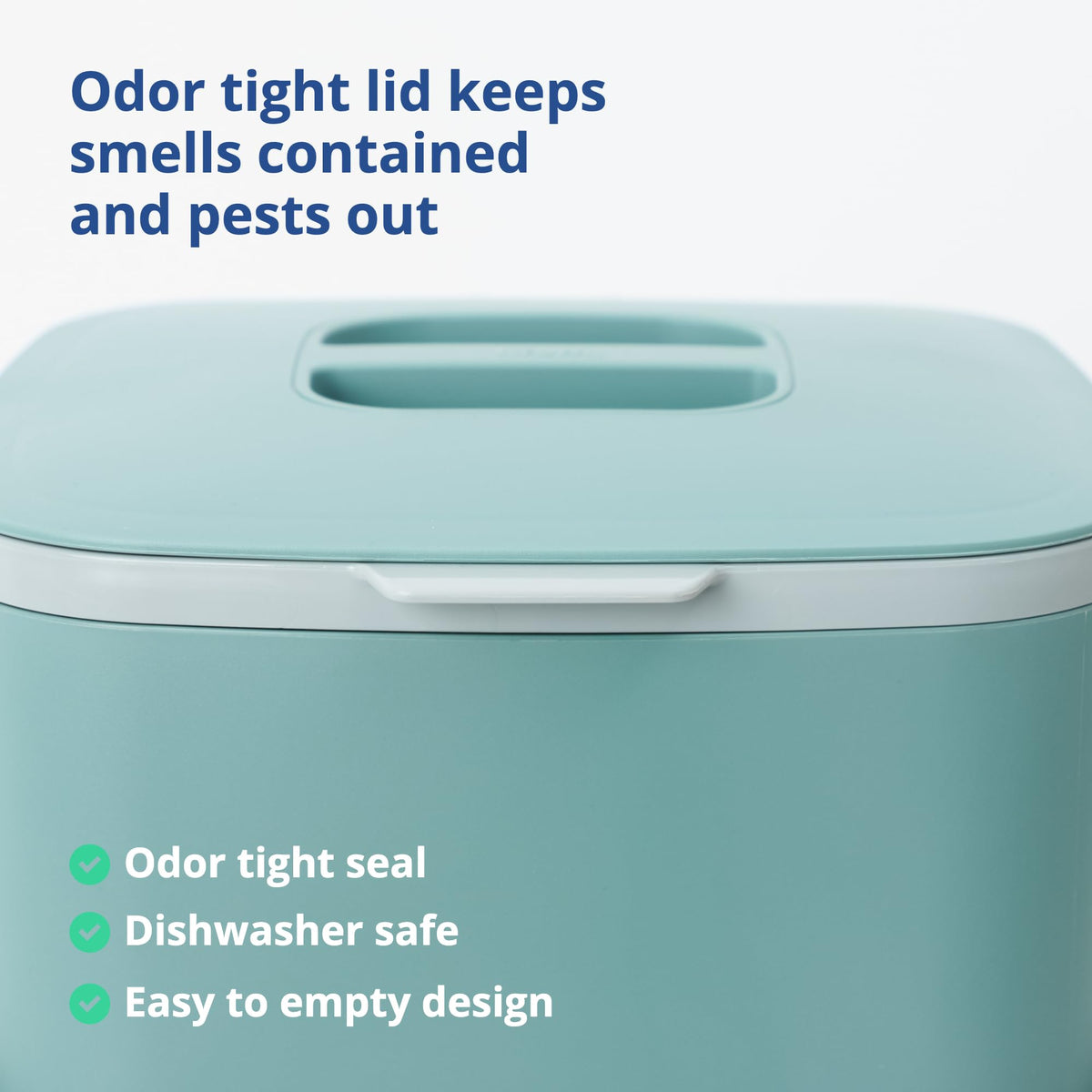 Blue Ginkgo removable inner basket simplifies cleaning.