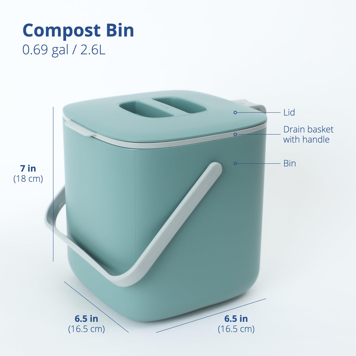 Two-handles visible for easy carry and clean disposal.