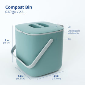 Two-handles visible for easy carry and clean disposal.