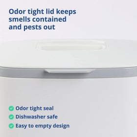 BLUE GINKGO 5L handles provide a comfortable grip during disposal.