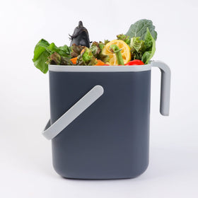 Blue Ginkgo Korea-made grey compost bin, sturdy and reliable.