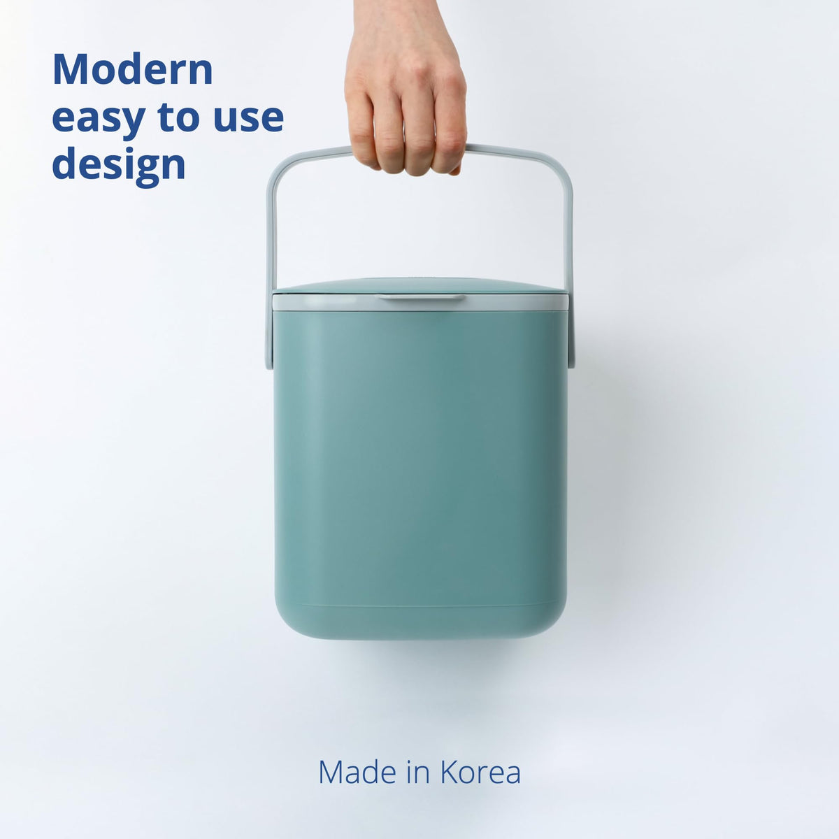 Blue Ginkgo Korean-made compact bin fits tight spaces.