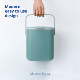 Blue Ginkgo Korean-made compact bin fits tight spaces.