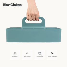 BLUE GINKGO Caddy with removable dividers for customization