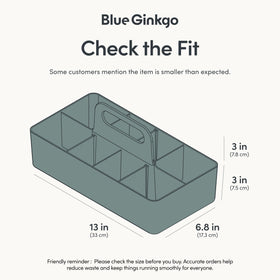 BLUE GINKGO Caddy top view shows compact footprint