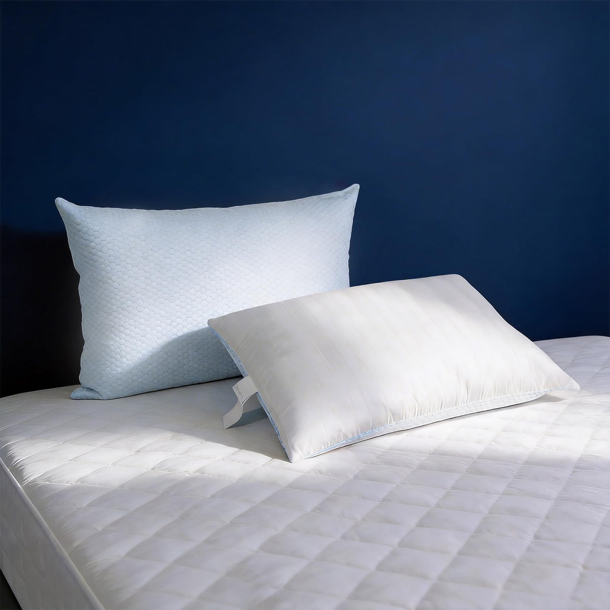 Blue Ridge Home Fashions cooling pillows queen-size set for versatile sleep alignment.