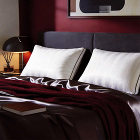 Blue Ridge queen-size pillow fits standard beds with cloud-like volume