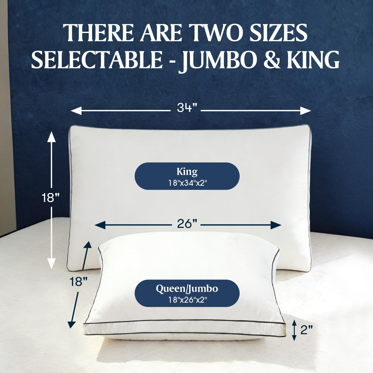 Blue Ridge pillow cover 400TC cotton, breathable and smooth