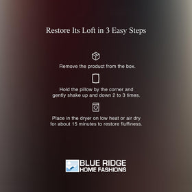 Blue Ridge cotton cover close-up emphasizes 500 thread count softness and durability