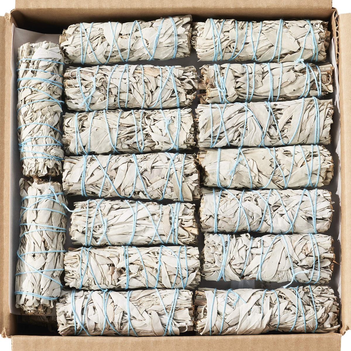 Blue River Sage white sage smudge sticks, 4-inch bundles ready for cleansing ceremonies.