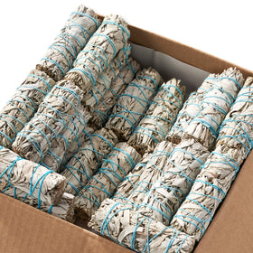 Blue River Sage recyclable packaging highlights sustainable sourcing.