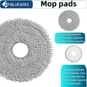 Bluearks cleaning brush simplifies maintenance and debris removal.