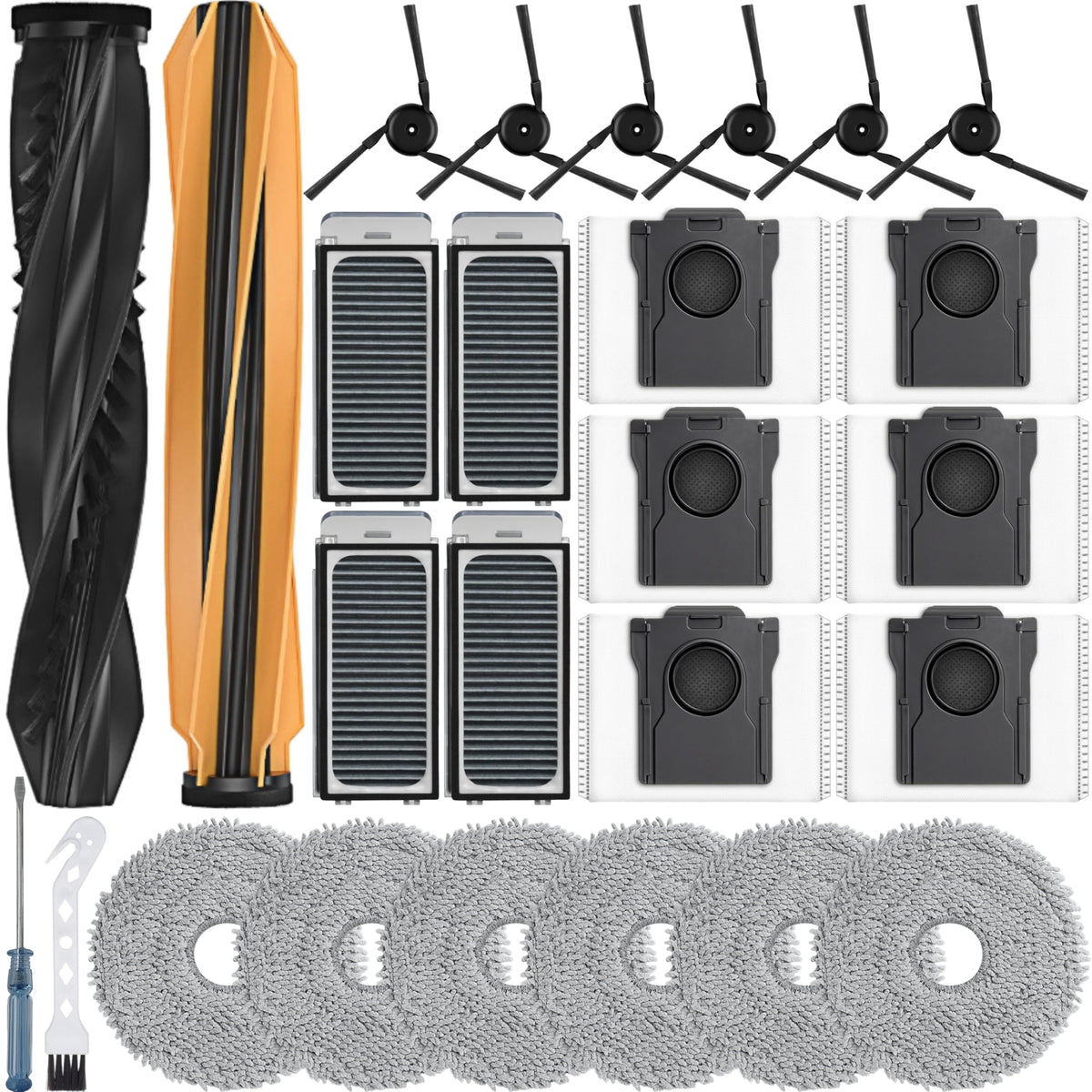 Bluearks main roller brush for X50 Ultra kit enhances durability and thorough cleaning.