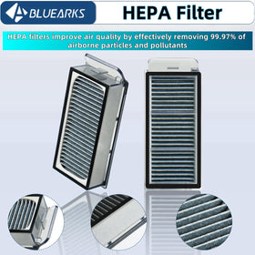 Bluearks microfiber mop pads provide high absorbency for streak-free floors.