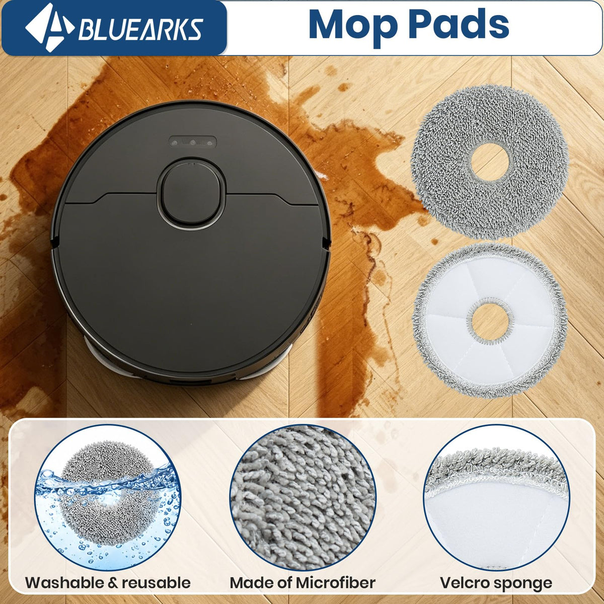 Bluearks Dreame X40 Ultra kit dust-bin-filters provide durable filtration.
