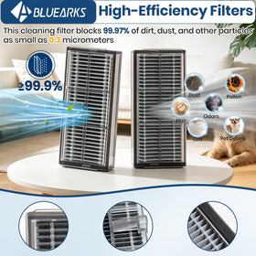 Bluearks Dreame X40 Ultra kit microfiber cloths absorb spills without scratching floors.