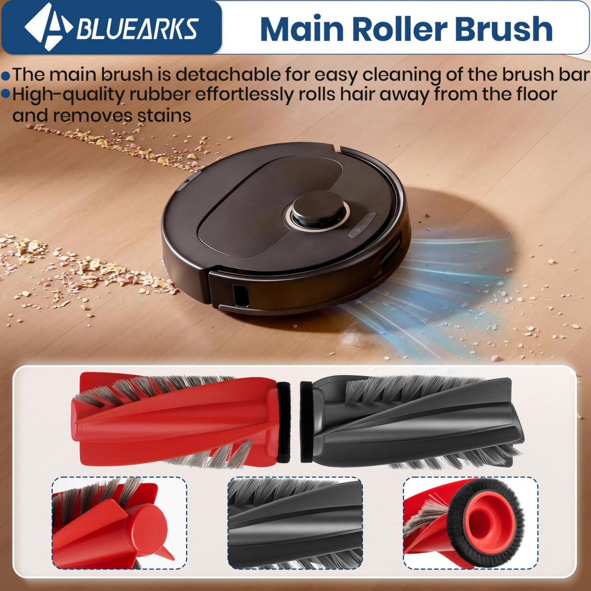 Bluearks Qrevo S5V four filters capture fine particles for cleaner air.