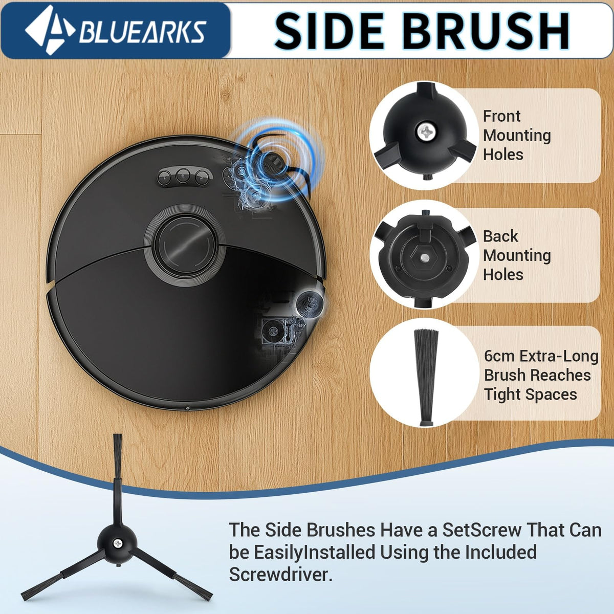 Bluearks accessory kit for Roborock Qrevo supports easy maintenance