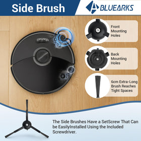 Bluearks S8 Max cleaning tools set with screwdriver for quick maintenance.