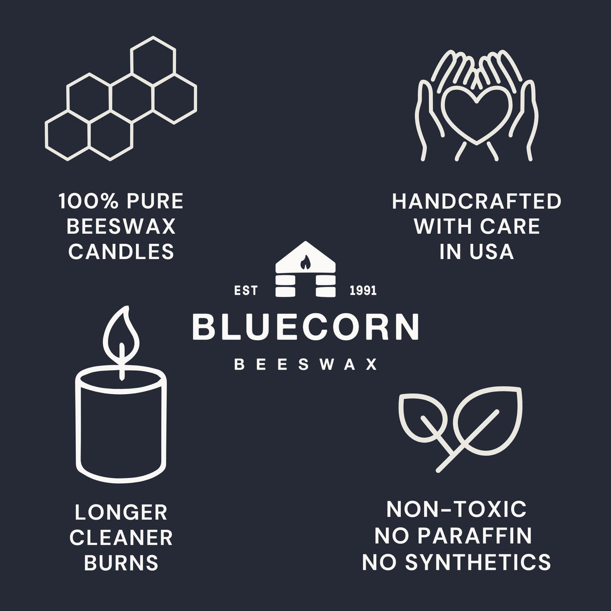 Bluecorn tea light ambiance-glow makes dinners feel inviting and cozy.