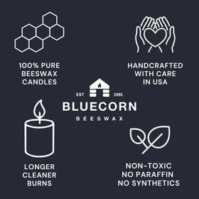 Bluecorn tea light ambiance-glow makes dinners feel inviting and cozy.
