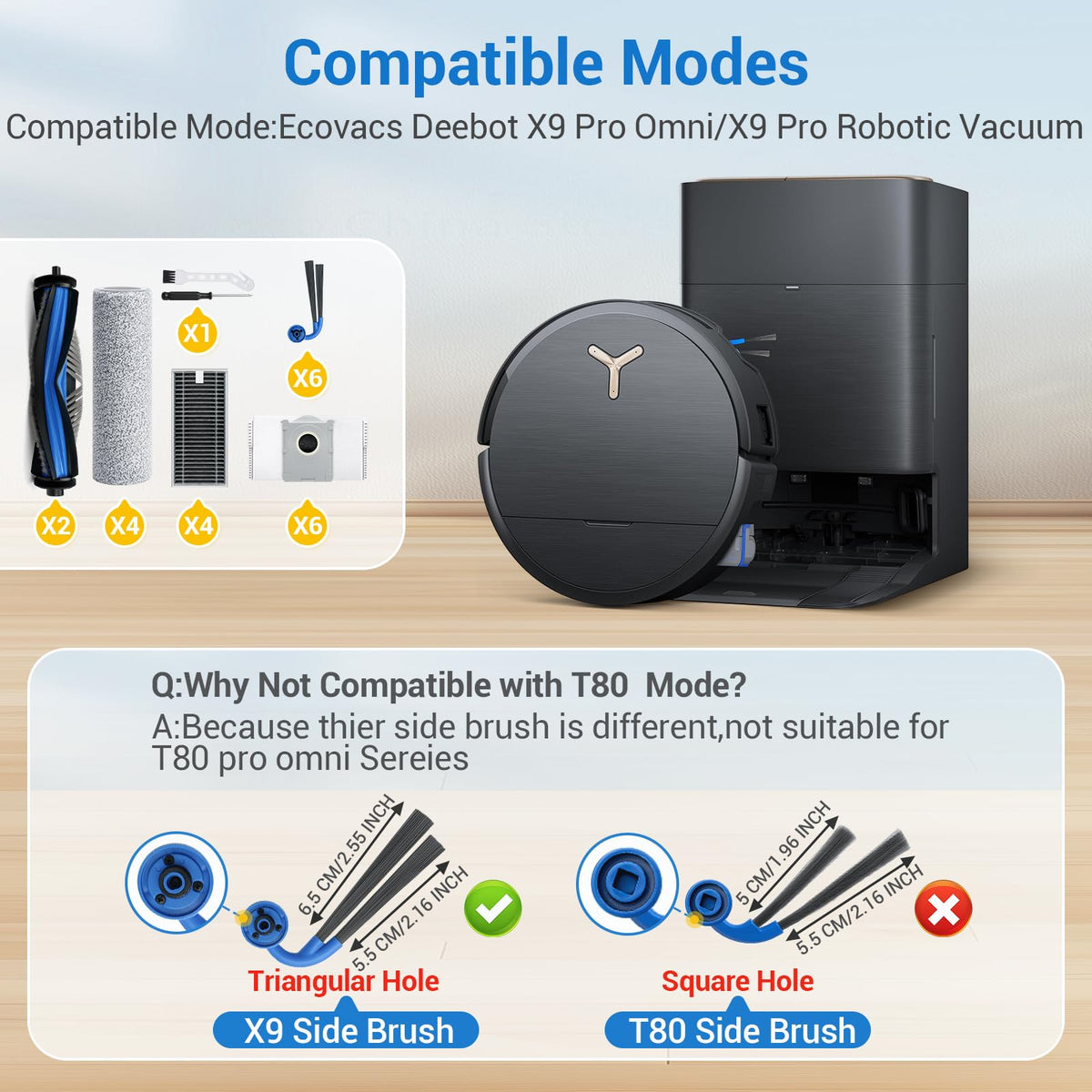 Bluevisk X9 Pro Omni microfiber mop for deep floor cleaning