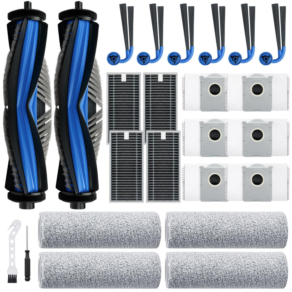 Bluevisk X9 Pro Omni roller brush for Ecovacs Deebot boosts suction efficiency