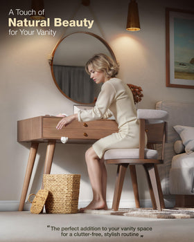 BLUEWEST compact dimensions illustrate space-saving utility under desks.