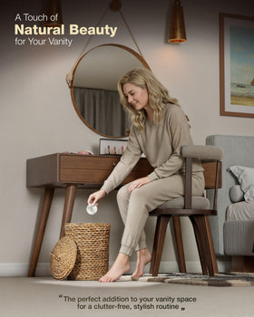 BLUEWEST elegant, decorative wastebasket complements modern or rustic décor.